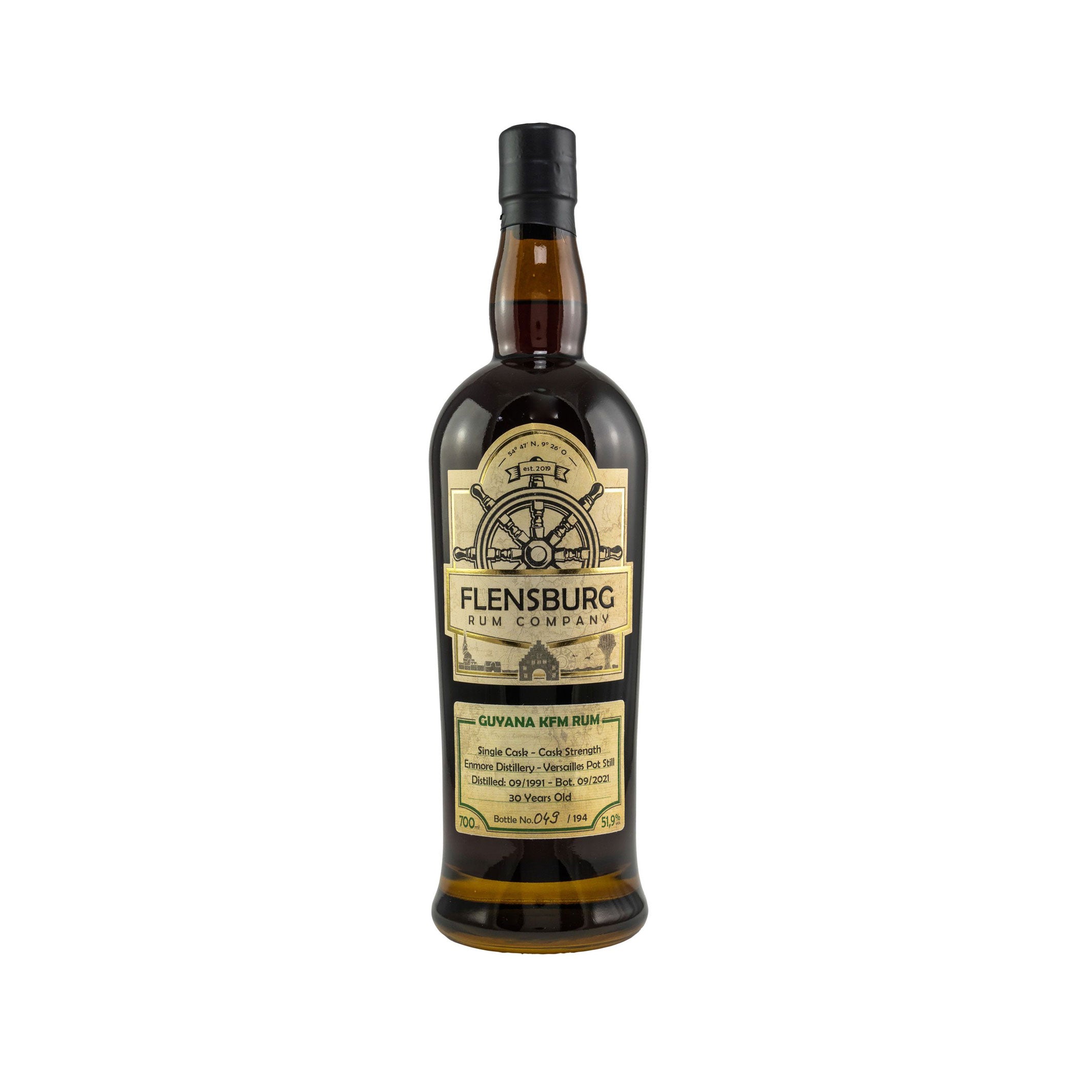 Flensburg Rum Company - Guyana (Enmore) KFM 30 Jahre