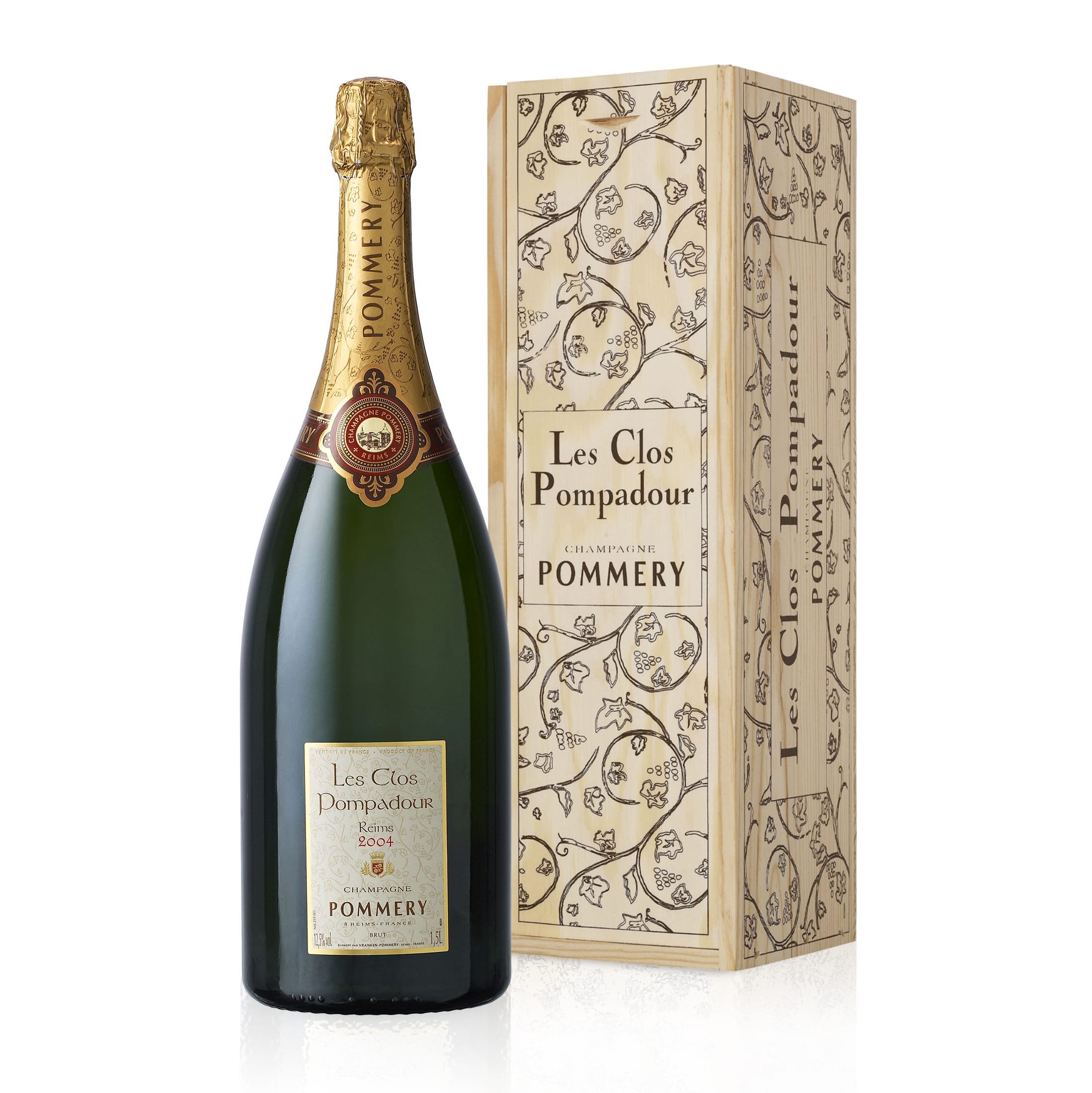 Pommery Clos Pompadour Magnum 1,5L in Holzkiste