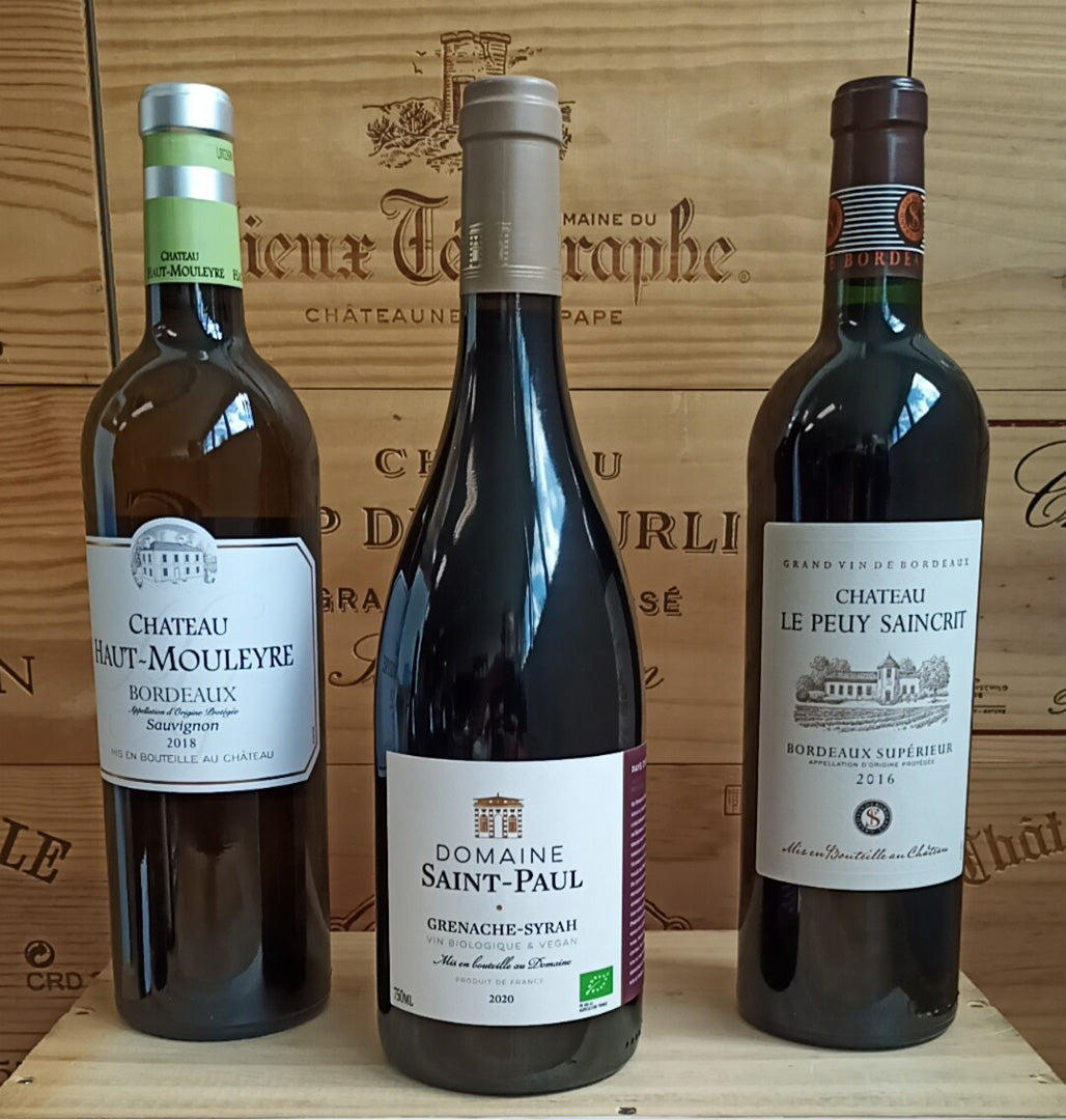 Feinste Weine - Weinselektion 6er Frankreich - Bordeaux / Pays DO'C Restposten #3