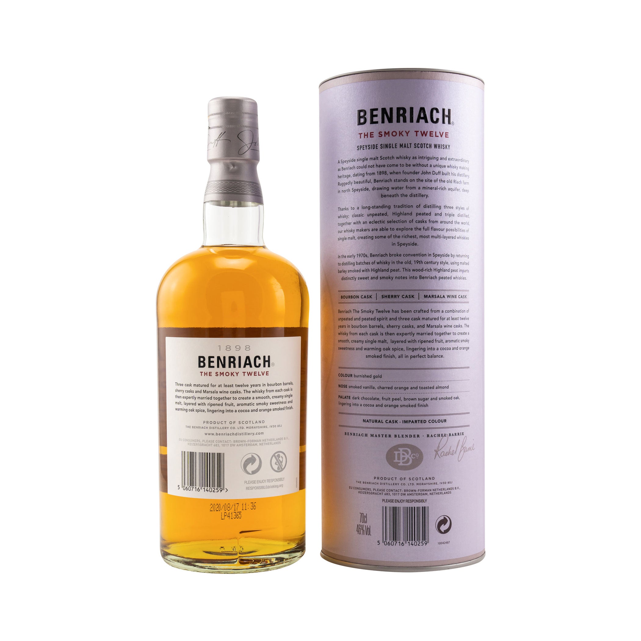 BenRiach 12 YO Smokey Twelve Speyside Single Malt