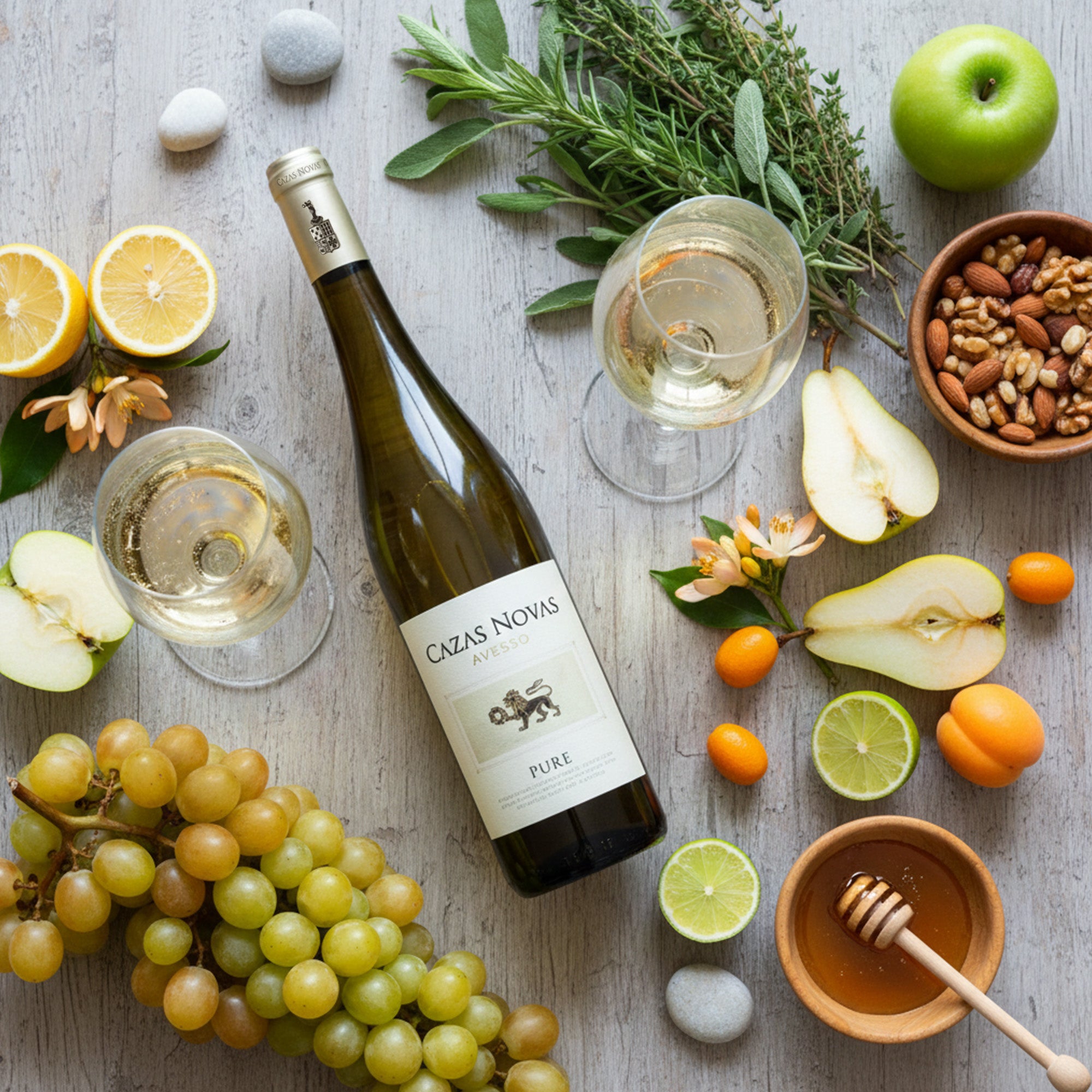 Cazas Novas Pure Avesso Vinho Verde Weißwein Frisch Mineralisch 12,5% vol 0,75 L