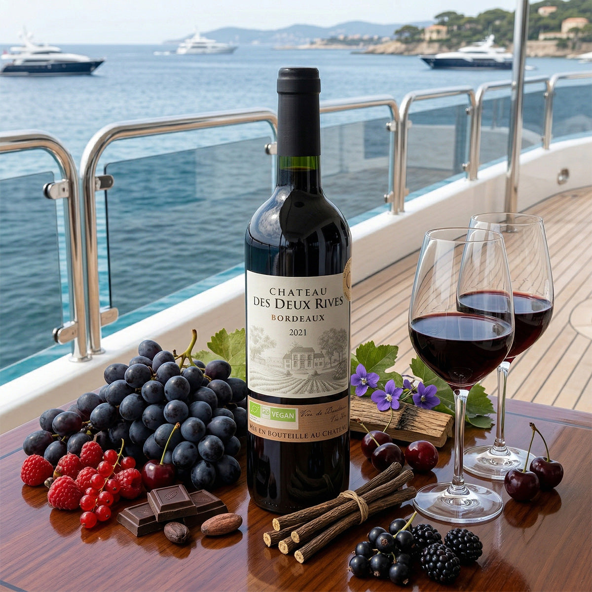 Chateau des Deux Rives Bio Vegan Medaille 2021 0,75 L 12,5 % vol. - Rotwein Frankreich - Feinste Spirituosen