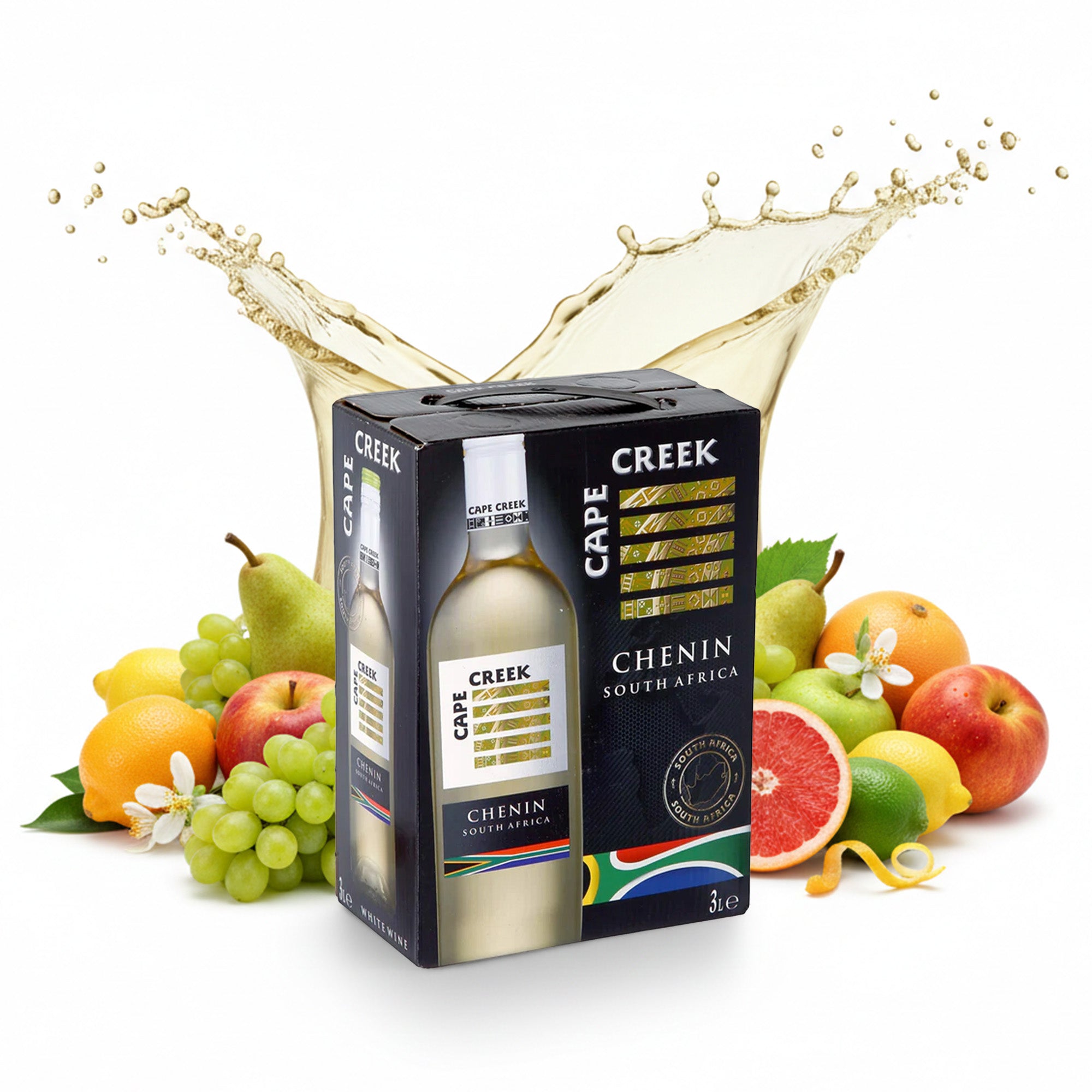 Chenin - Cape Creek - Bag-in-Box 3L - Weißwein trocken aus Südafrika - Cape Creek - Feinste Spirituosen