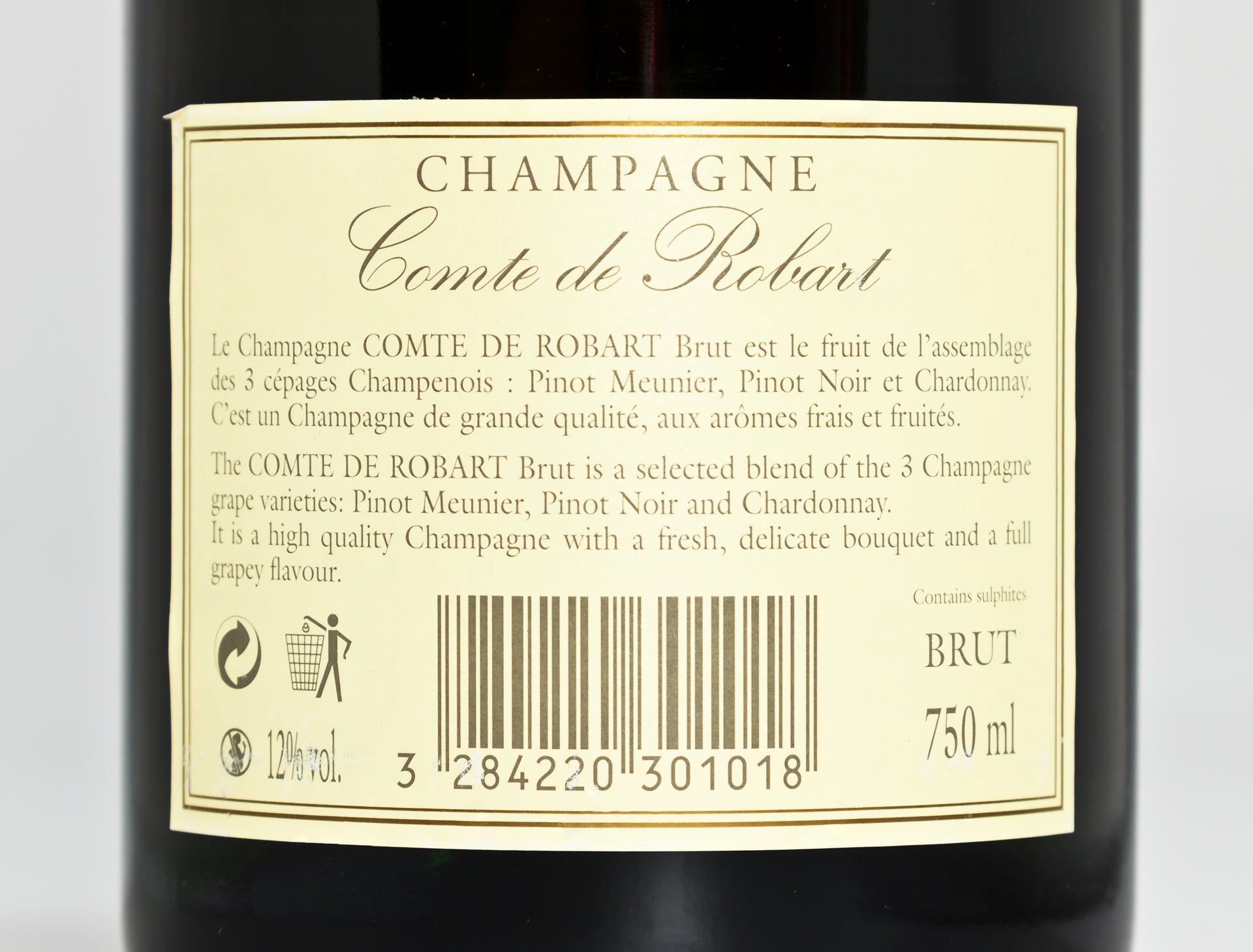 Comte de Robart Champagner Brut, 0,75l