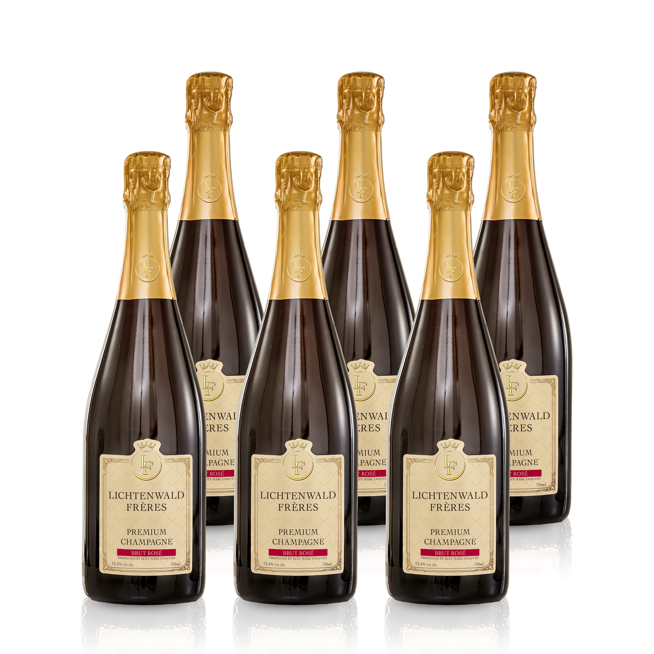 Lichtenwald Frères Premium Champagne Brut Rosé 750 ml 12.5 % Vol.