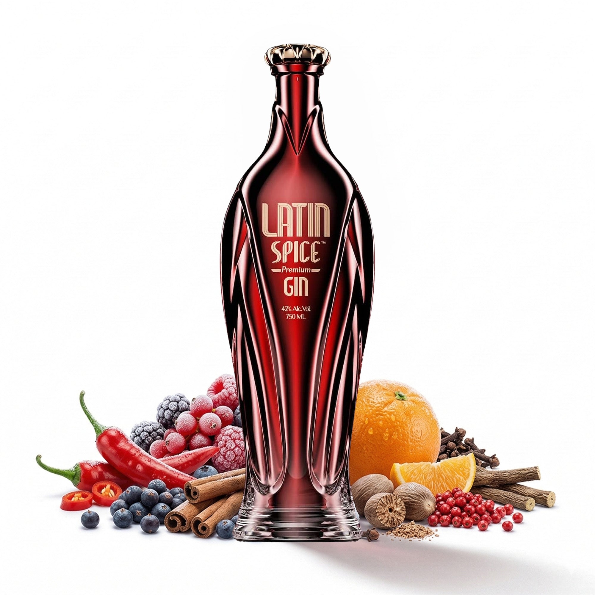 Latin Spice Premium Gin mit Chili 0,7 L  42 % vol.