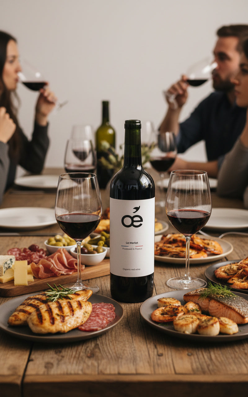 Oé Le Merlot red