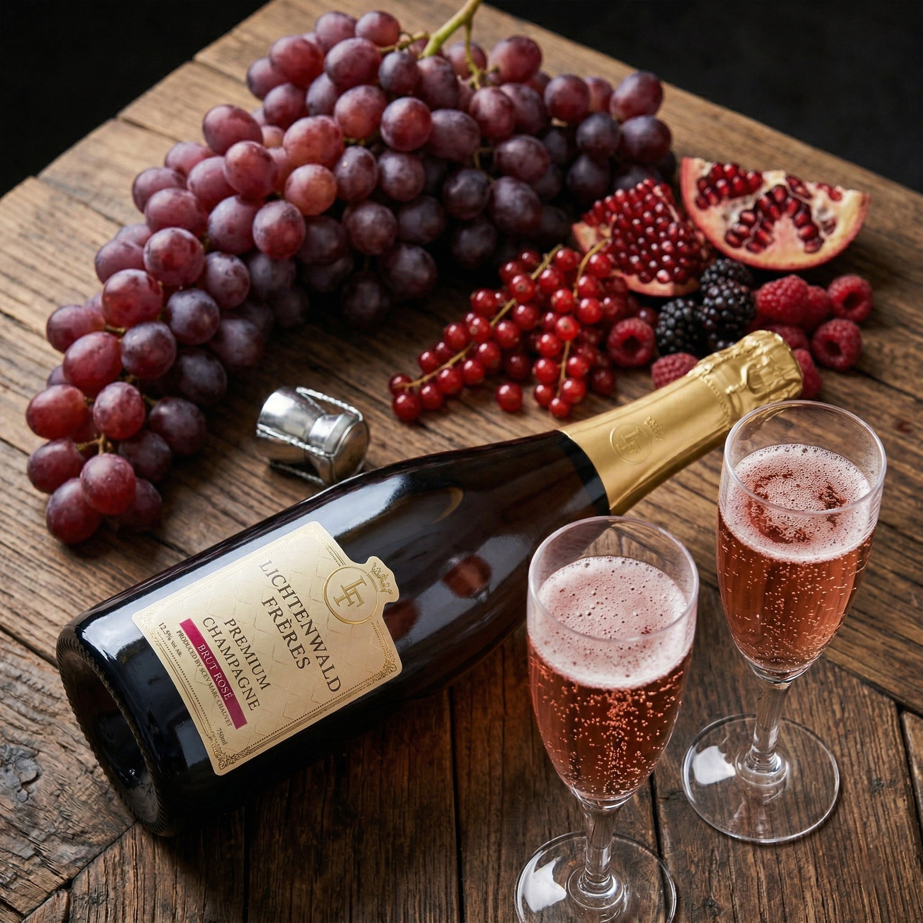 Lichtenwald Frères Premium Champagne Brut Rosé 750 ml 12.5 % Vol.