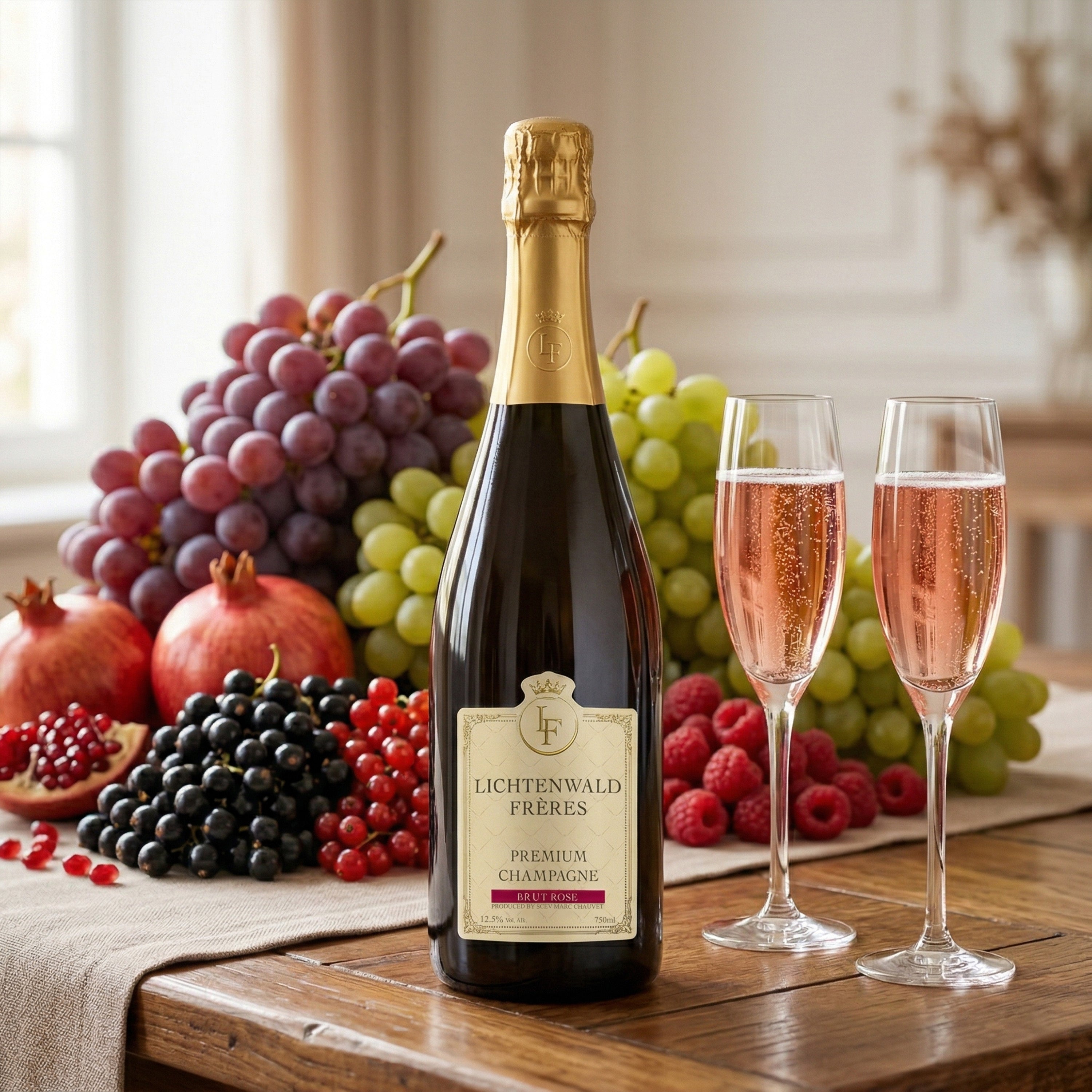 Lichtenwald Frères Premium Champagne Brut Rosé 750 ml 12.5 % Vol.