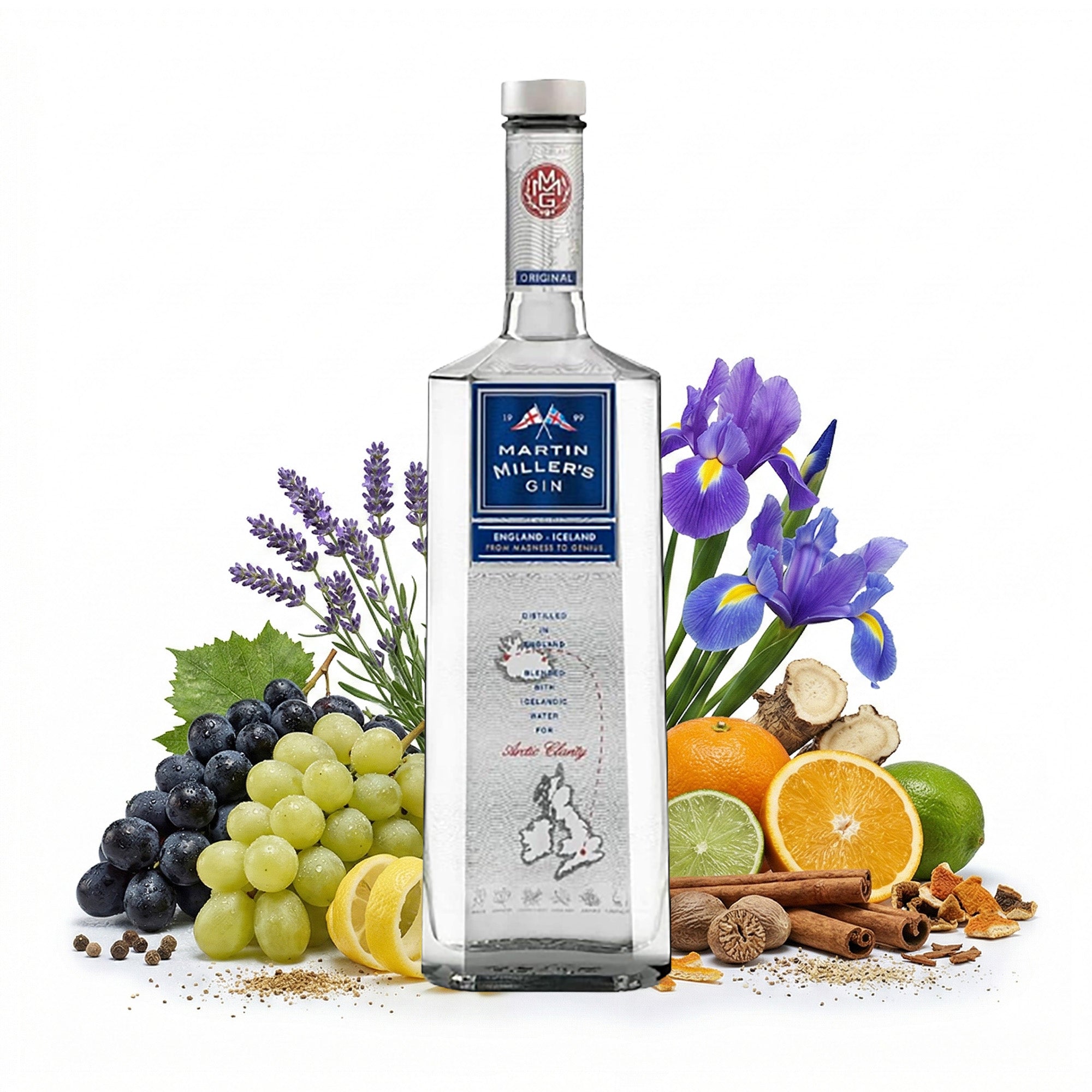 Martin Miller's Gin – England Iceland · 0,70 L · 40 % vol. - Martin Miller's - Feinste Spirituosen