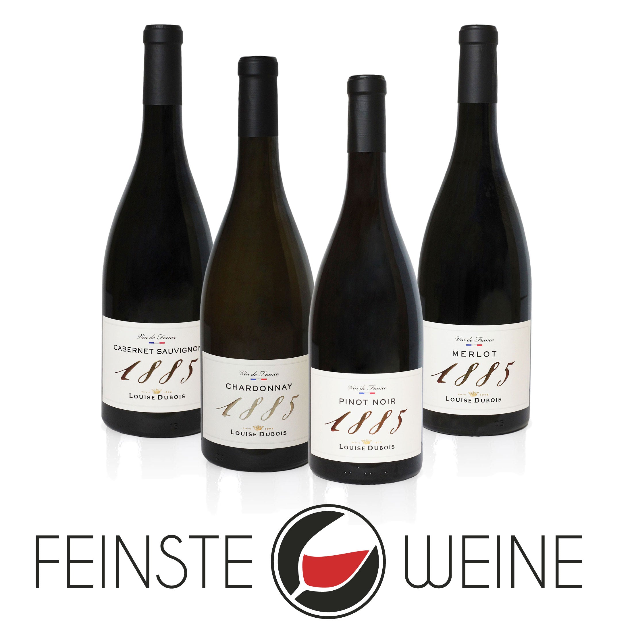 1885 LOUISE DUBOIS - Vin de France - Weinpaket - rot/weiß - Cabernet Sauvignon, Pinot Noir, Merlot, Chardonnay