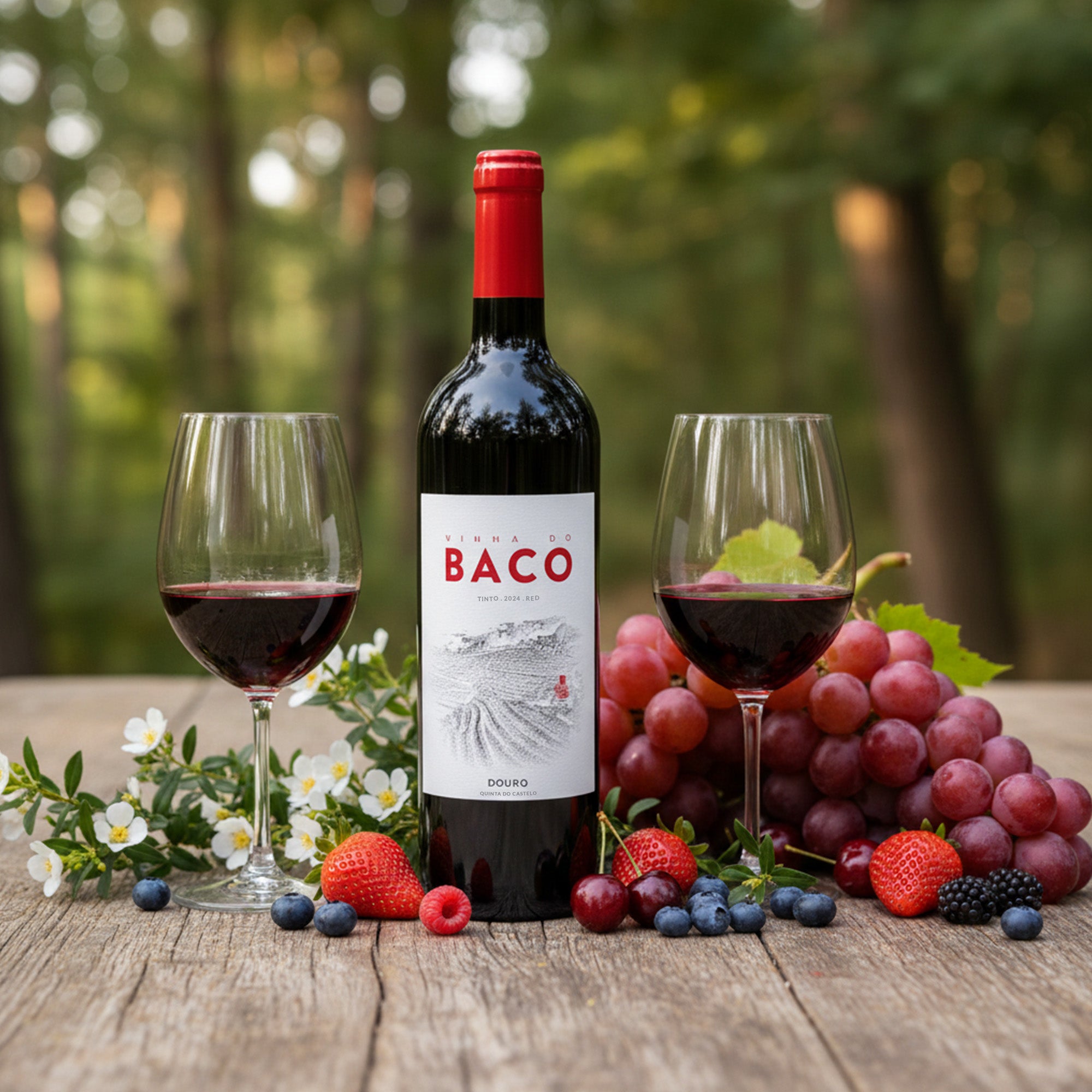 BACO Tinto Red Rotwein Fruchtig Harmonisch 13% vol 0,75 L
