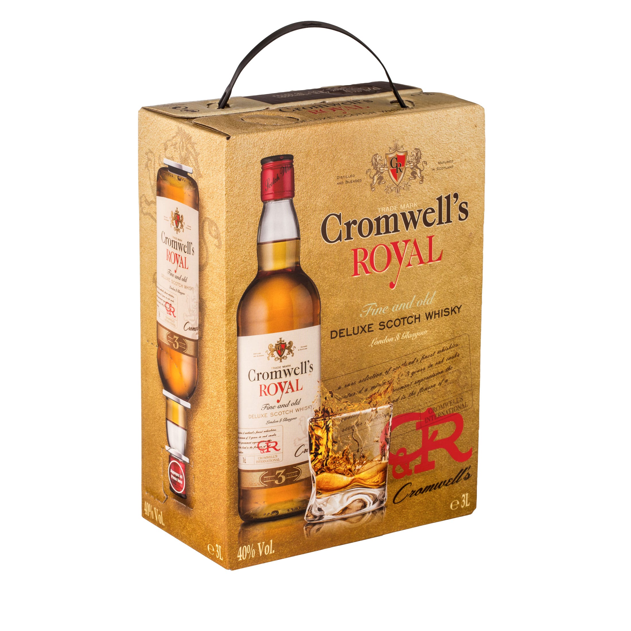 Cromwell's Royal 3 Jahre - Fine Scotch Whisky gereift in Eichenfässern 3L Bag-in-Box - Cromwell‘s Royal - Feinste Spirituosen