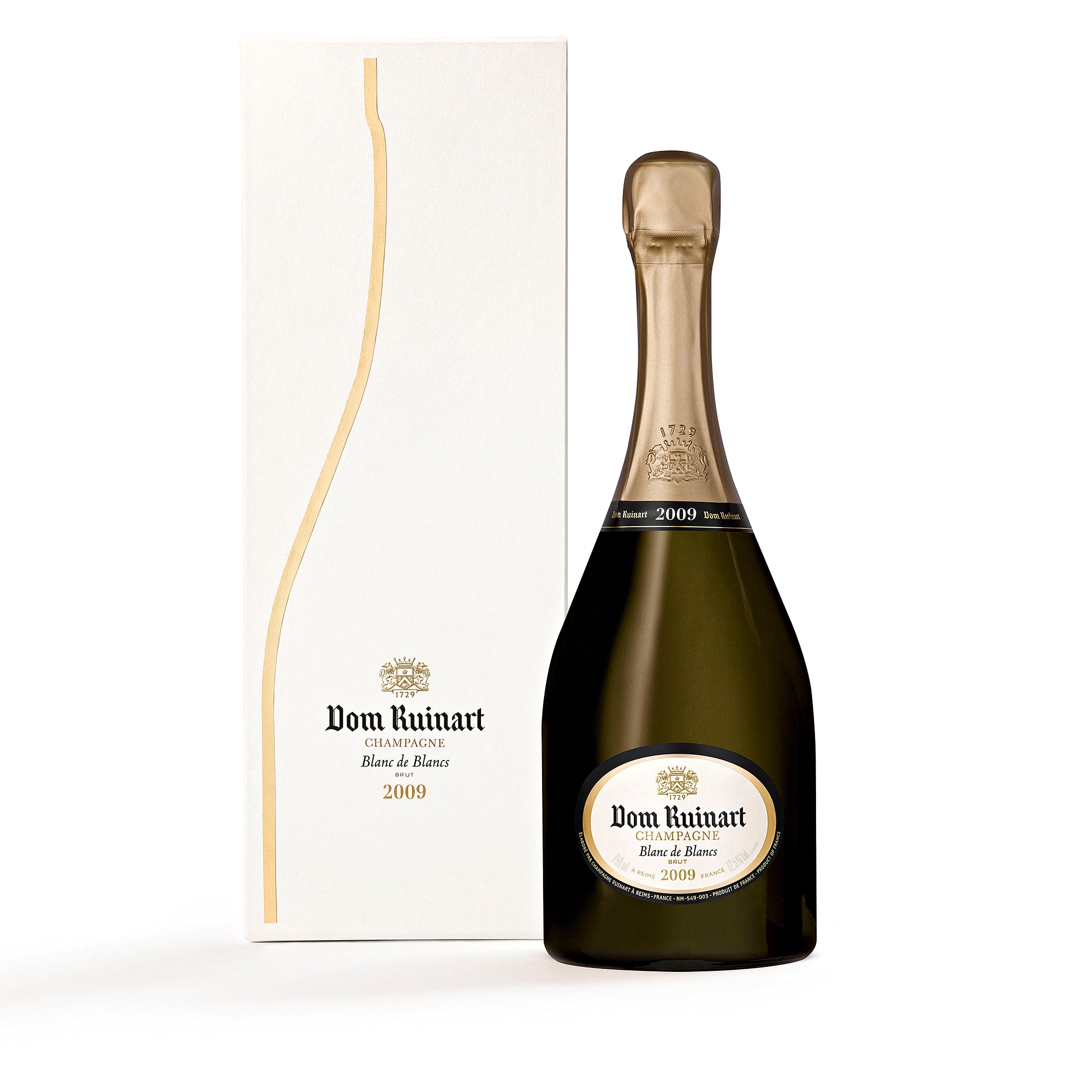 Dom Ruinart Blanc de Blancs 2009 Champagner (0,75 l) mit Geschenkpackung