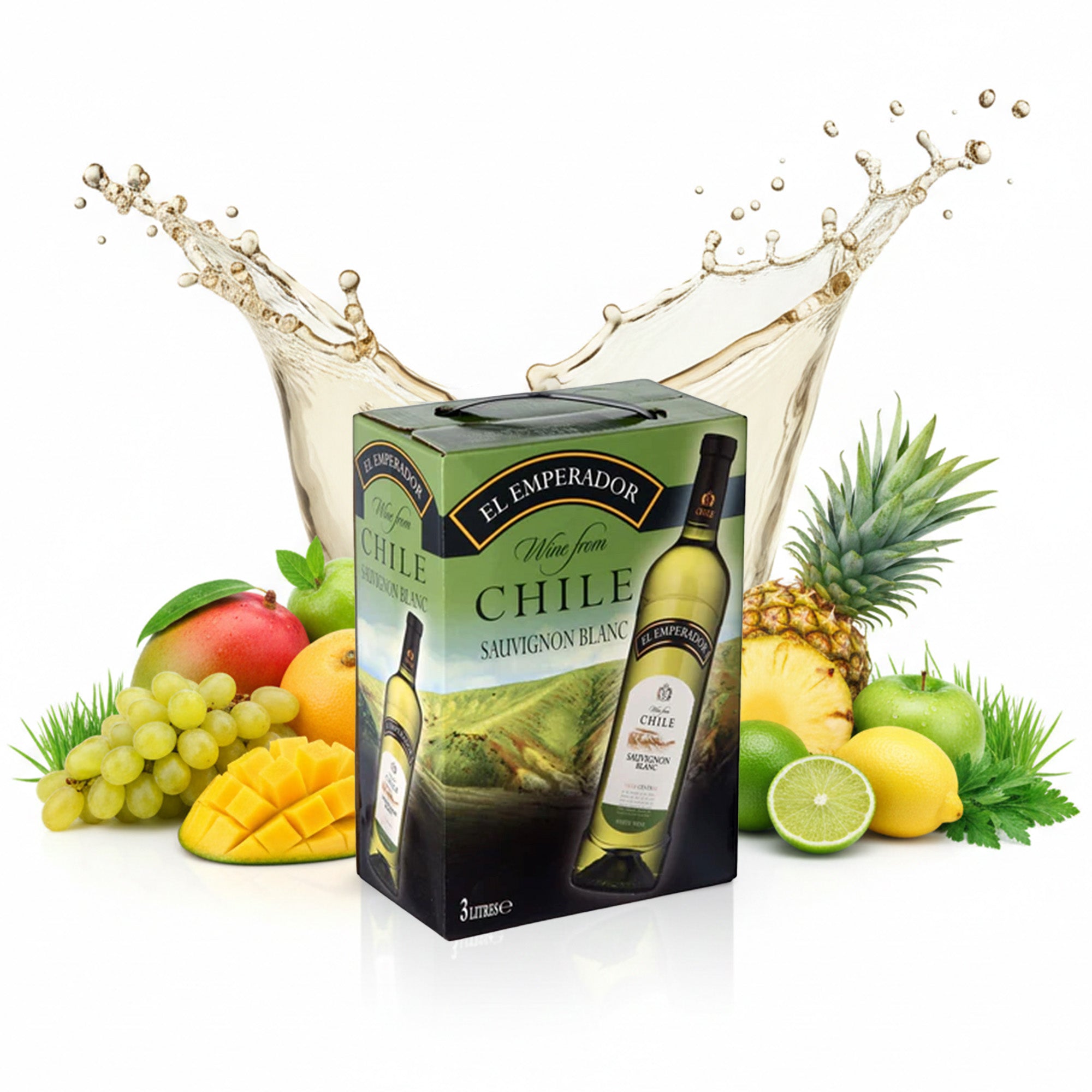 Sauvignon Blanc - El Emperador - Bag-in-Box 3L - Weißwein trocken aus Chile - El Emperador - Feinste Spirituosen