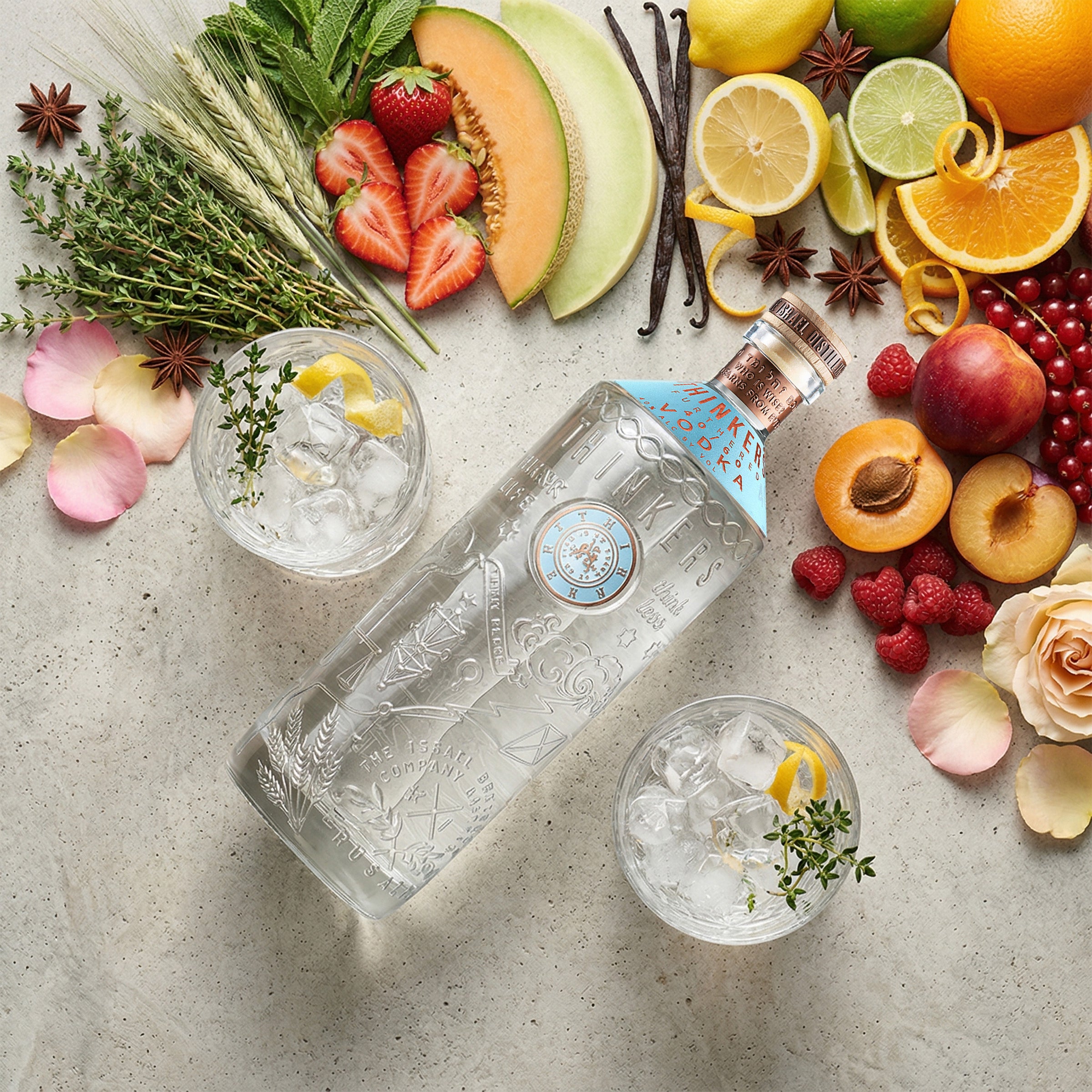 Thinkers Vodka 40-60 - samtig-seidiger Premium Vodka aus rotem Winterweizen - 700ml, 40% vol