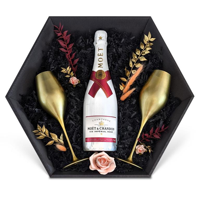 Moët & Chandon Ice Impérial Rosé Champagner 0,75L 12% Giftbasket - Liwaldo - Feinste Spirituosen