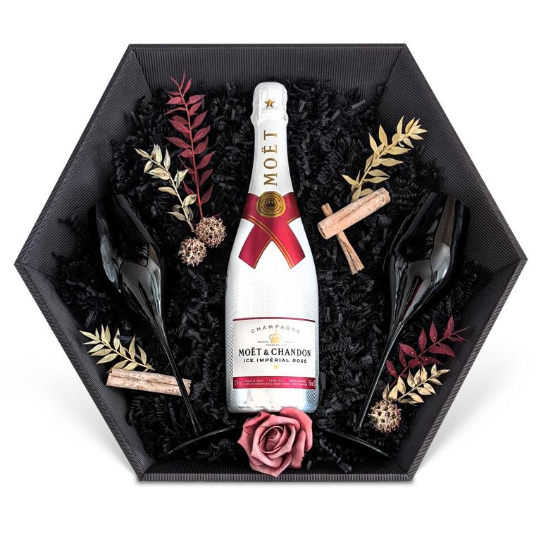 Moët & Chandon Ice Impérial Rosé Champagner 0,75L 12% Giftbasket - Liwaldo - Feinste Spirituosen