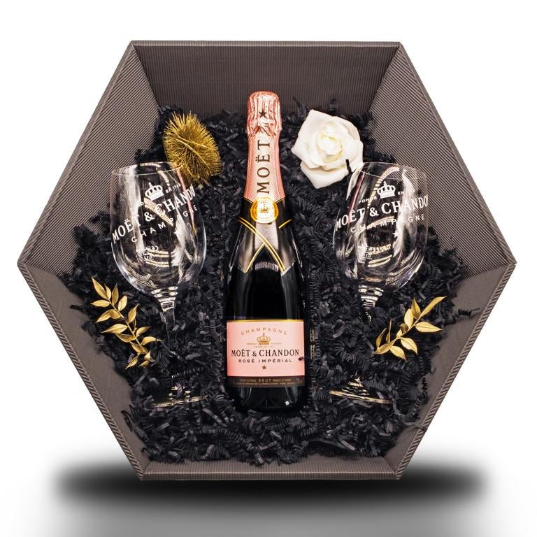 Moët & Chandon Rosé Impérial Champagner 0,75L 12% Vol Giftbasket