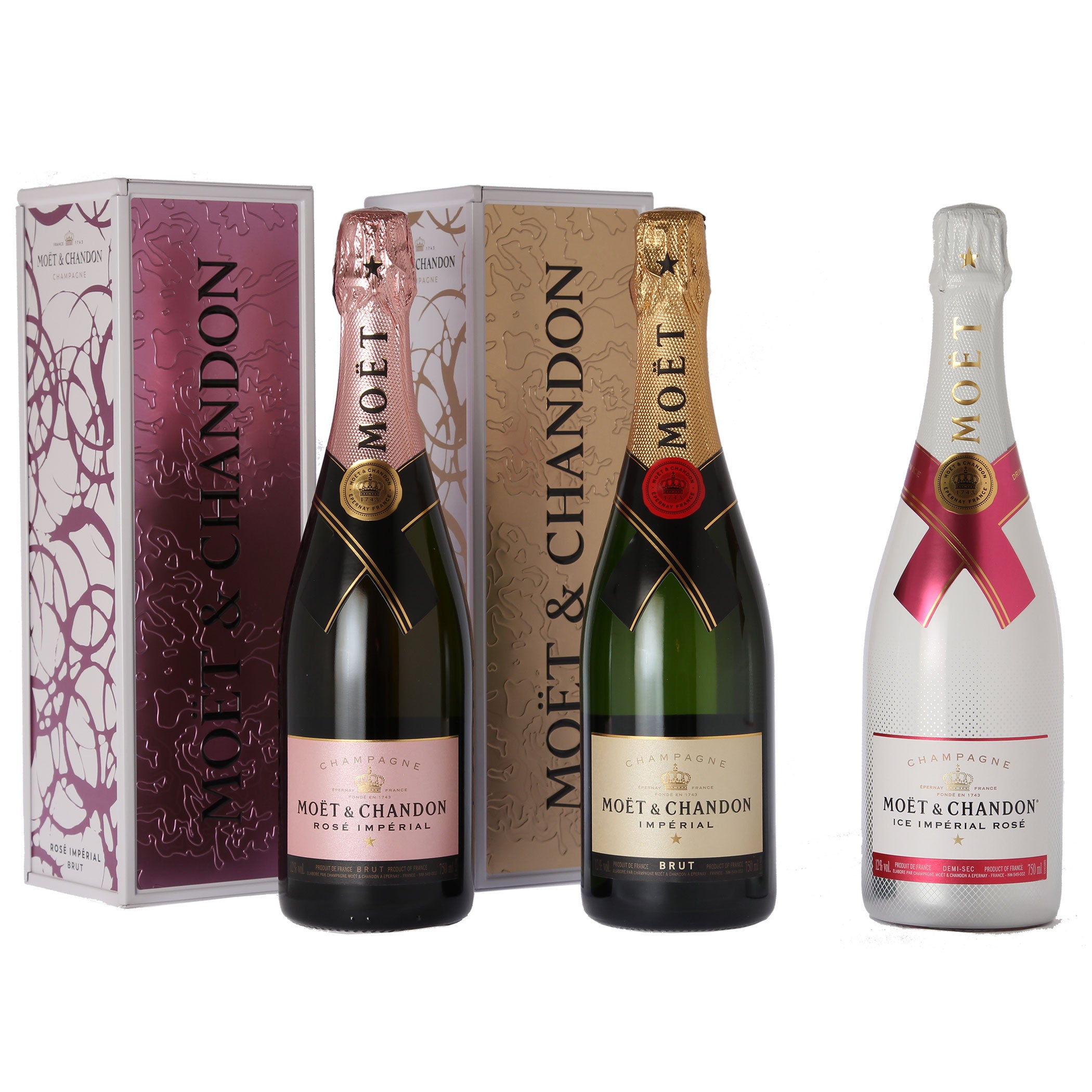 Probierpaket „Champagner 3er“| Champagnerpaket mit drei verschiedenen Champagner (3 x 0,75 l) | Ideales Champagner Tasting-Set
