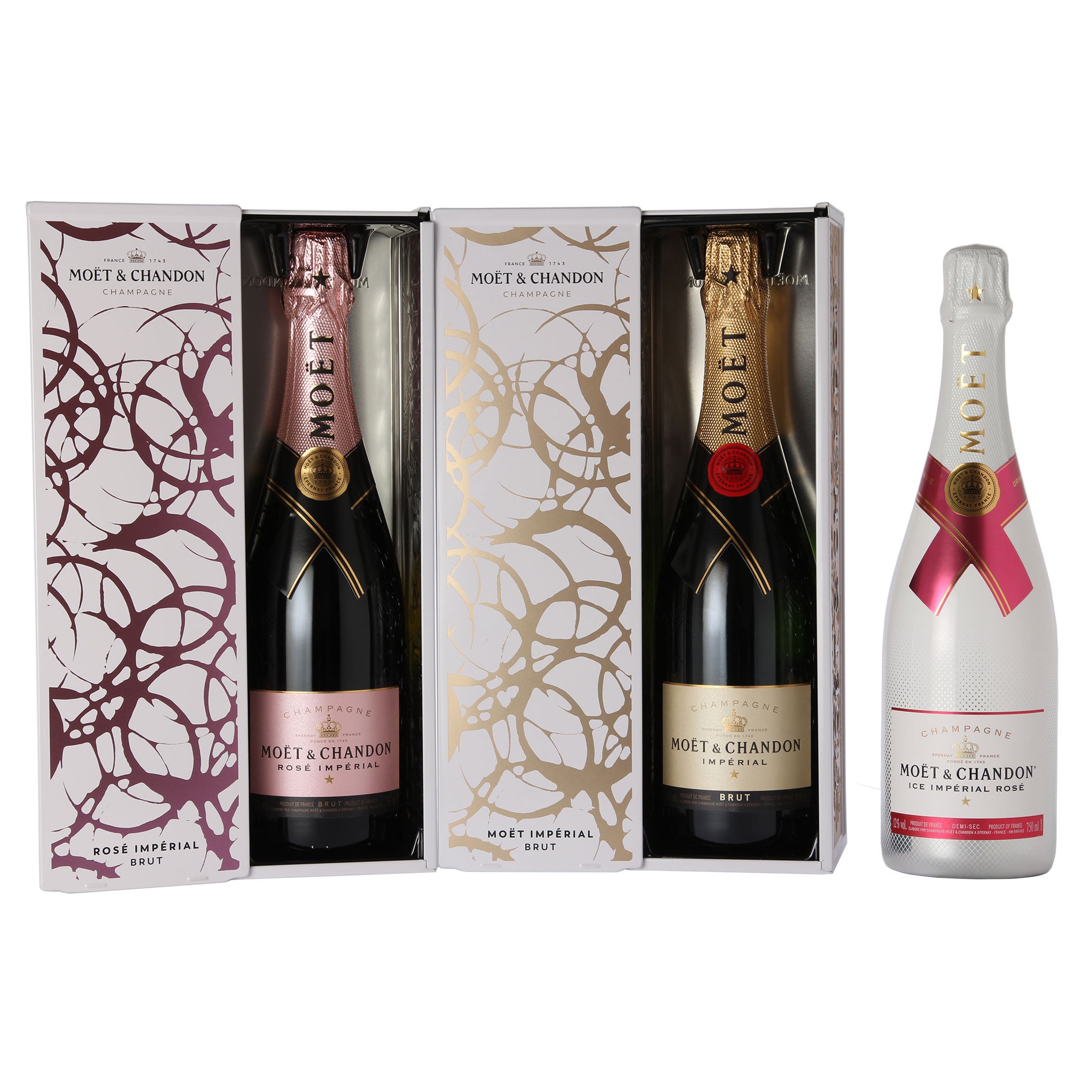 Probierpaket „Champagner 3er“| Champagnerpaket mit drei verschiedenen Champagner (3 x 0,75 l) | Ideales Champagner Tasting-Set