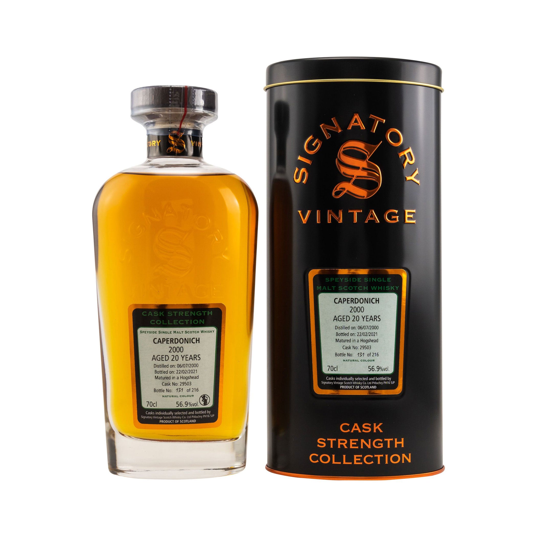 Caperdonich 2000/2021, 20 Jahre, Sig CS - Cask No. 29503 - Caperdonich - Feinste Spirituosen